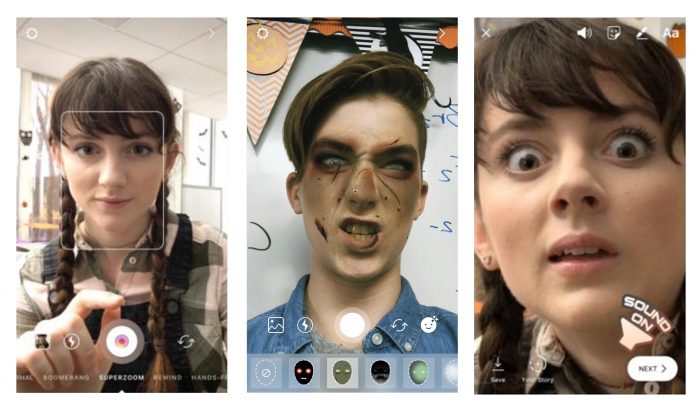 Instagram Halloween face filters